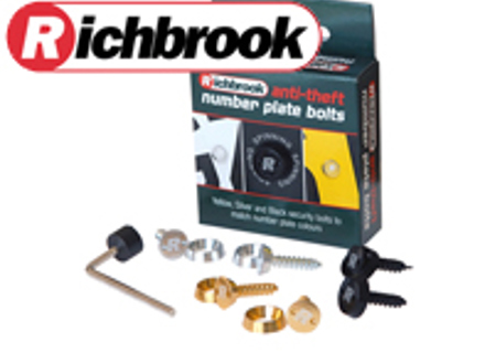 Richbrook anti-theft number plate bolts - 100060