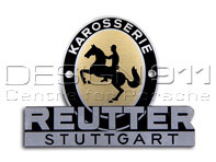 Distintivo Reutter, dal 1953 al 1955. Porsche 356 - PSP72300200, PCG72300200