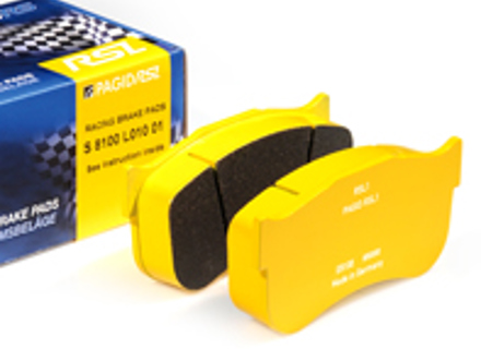 PAGID RSL Track Racing Brake Pads E8004 for Porsche 997 GT3 Cup - 24154, 07.B315.15, 07B31515, 99735294901 - E8006, T1730