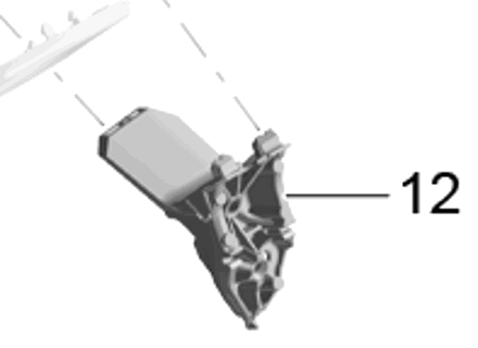 Door mirror base, lower part. Porsche 982 Boxster / 982 Cayman - 982857539, 982857540