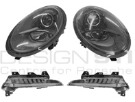 SMOKED Headlamps & Front Lamp Kit. Porsche 991 Carrera RHD Cars - 99163199550, 99163199650, 99163115180, 99163115280 SMOKED Headlamps & Front Lamp Kit. Porsche 991 Carrera RHD Cars - 99163199550, 99163199650, 99163115180, 99163115280