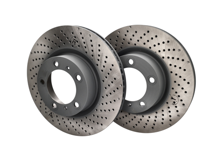 前部制动盘转子。保时捷 997 MKII / 991 / 981/982 Boxster / 981C/982C Cayamn（OE 零件编号 99735140101 / 99735140201） - 99735140101, 99735140201