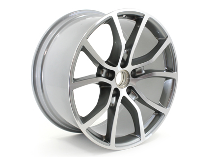 Rear 21-inch Exclusive Design Alloy Wheel in Platinum Silver. Porsche 9YA Cayenne - 9Y3601025ADOU7, 9Y3601025AD