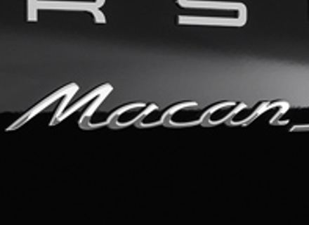 MACAN - Stemma posteriore cromato per Porsche 95B.1 Macan