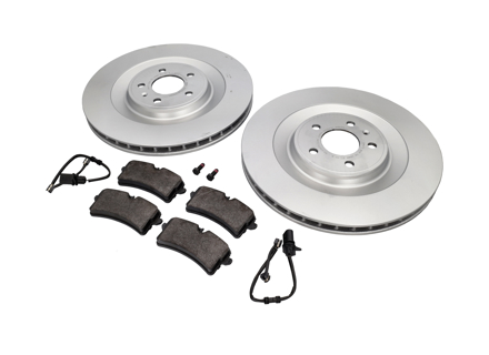 Rear brake disc and brake pads package Porsche Macan Turbo - 95B615601D, 95B698451A, PAB615121, 95B698451L