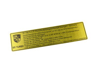 Temporizzazione dell'accensione dell'adesivo. Porsche 911 Turbo 84-89