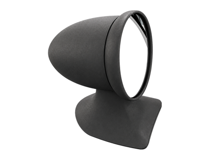 Aluminium Aero Bullet Mirror - Flag mount, in Charcoal Grey. Porsche 911 1975-1988 - 91173101310, 91173101410, 96473190101, 96473190100, 90173111100 - AeroBulletDriveCharGrey_Flag LHD, AeroBulletDriveCharGre_Flag RHD, AeroBulletPairCharGre_Flag