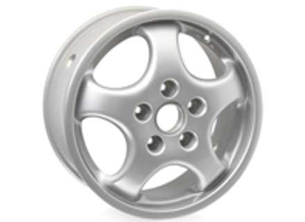 Alloy wheel, 9.0Jx17 ET55, rear, Silver for Porsche 928 GTS - 96536216800