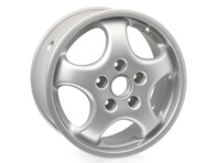 Alloy wheel, 9.0Jx17 ET55, rear, Silver for Porsche 928 GTS - 96536216800 Alloy wheel, 9.0Jx17 ET55, rear, Silver for Porsche 928 GTS - 96536216800