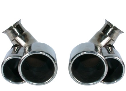 Tail pipe set, turbo look. Porsche 996 3.4ltr - 99611125261, 99611125161, 99611125254, 99611125154, 99611125255, 99611125155, 1620703410 - 1620703410