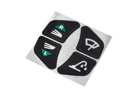 Stickerset, ruitenwisser en richtingaanwijzer. Porsche 911 - 90155933000 - 901.559.330.00, 1601502110