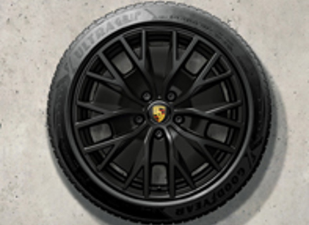 20' Taycan Turbo S Aero Design in Black Alloy Wheels & Winter Tyres Original Porsche - 9J1073600FA