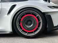 Cerchio posteriore EVO Aero disc in fibra di carbonio per cerchi in magnesio. Porsche 992.1 GT3 RS
