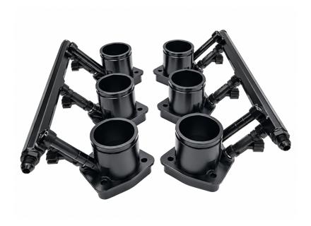 996 GT3 Intake Manifold Adapter Kit with Fuel Rails. Porsche 964 / 993 3.6L - 96411071101, 99311071250 - AMS9050094 + AMS9050033, AMS9050095 + AMS9050033