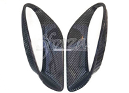 Side scoops air intakes, carbon fibre. Porsche 991 Turbo - 99104480074, 99104480410, 991504371001E0, 991504372001E0, 99150492501, 99150492501G2X, 99150492601, 99150492601G2X, 99150493500A3G, 99150493600A3G