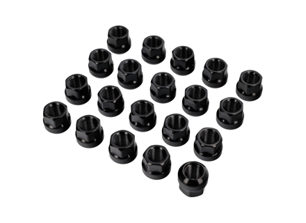 Wheel nut (Open Ended) Ball Seat R14 (Black Finish) fits various Porsche models - N0201121 - LS02, 01214