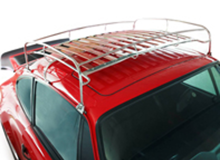 Luggage roof rack with classic wooden slates - 91180102000