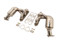 Collecteur d'échappement / Collecteur avec 200 CELL CAT pour Porsche Boxster 987 / Cayman DesignTek - 3606109874, 98711310407, 98711310408, 98711310410, 987113104AX, 98711310805, 987113108AX, 98711310605, 98711310606, 987113106AX, 98711310307, 98711310310, 987113103AX, 98711310705, 987113107AX, 98711310505, 98711310506, 987113105AX
