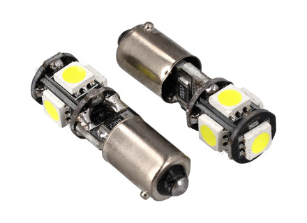 Side Light High Power Bulbs (PAIR). SMD LED H6W