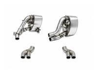 Kit silenziatore posteriore sportivo per terminali di scarico PSE. Porsche 997.2 - 99711131130, 99711131131, 99711131230, 99711131231, 99711199531, 99711199631, 99711151230, 99711151231, 99711151131, 99711151130 - CARP97DFIETFLAP
