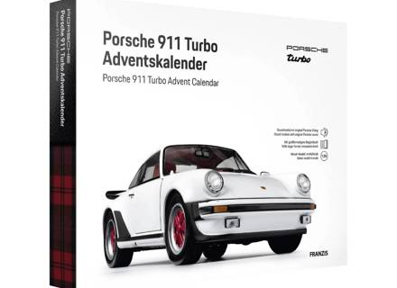 Porsche 911 Turbo in schaal 1:24 in het wit, Adventskalender
