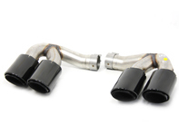Sports exhaust tail pipes, in Black. Porsche 9YA Cayenne - 9Y0044200G Sports exhaust tail pipes, in Black. Porsche 9YA Cayenne - 9Y0044200G
