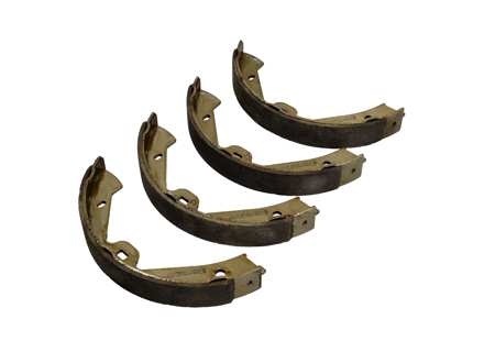 USED Handbrake shoes (set of 4). Porsche 958 Cayenne / 971.2 / Taycan - 95835292500, 9Y0698533AA, 9Y0698533B, 9Y0698533AB, PAB698533B - S65505