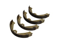 USED Handbrake shoes (set of 4). Porsche 958 Cayenne / 971.2 / Taycan - 95835292500, 9Y0698533AA, 9Y0698533B, 9Y0698533AB, PAB698533B - S65505