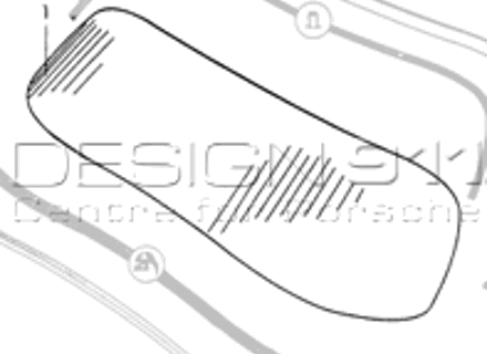 Front Windscreen Clear. Porsche 356 SPEEDSTER