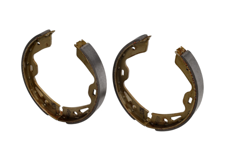 手刹蹄片（一套4片）。适用于保时捷Panamera 970 / 981 Boxster / 981C Cayman / 991 Carrera - 97035299300, 97035299301, 97035299302, 298698533, 971698533, 971698533C, 971698533E, 971698533AA, 971698533D, 9Y0698533A, 9Y0698533AA, 97035299303, 971698533A, 971698533B, 10990.155.5 - 10990.155.5