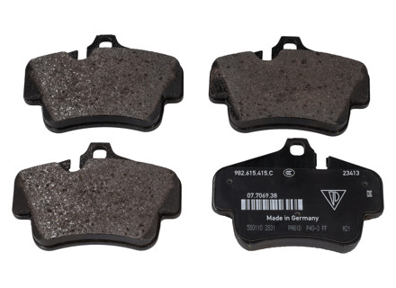 Brake pads, REAR. Porsche 997 / 996 / Boxster / Cayman with Ceramic (PCCB) Discs - 982698451C, 99735294800, 99635294701, 99635294700