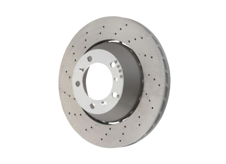 Remschijf, achter, lichtgewicht, geboord en gegroefd, 350x28 mm. Porsche 997 GT3 2010 >> - 99735240598, 99735240698 - PRL40598, PRR40698