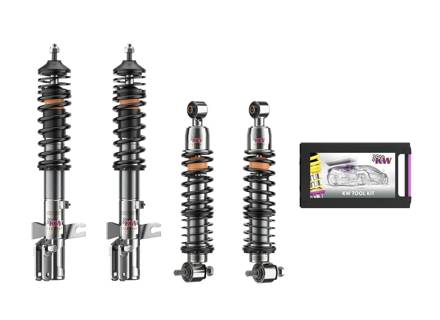 Kit di sospensioni regolabili KW Variant V3 Classic Line, colore nero. Porsche 944 / 944 Turbo 1986>> - 35271010, 94434303117, 94434303217, 95133303205, 95133303206, 95134303105, 95134303205 - 35271010-B