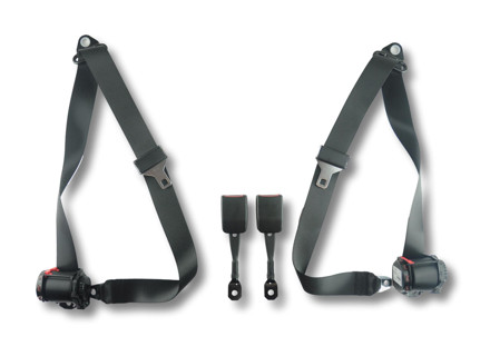 Retractable 3-point inertia reel front seat belt kit Porsche 986 Boxster 1997 to 2001 - 98680303302, 98680303402, 99680318304, 99680318301