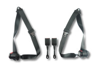 Retractable 3-point inertia reel front seat belt kit Porsche 986 Boxster 1997 to 2001 - 98680303302, 98680303402, 99680318304, 99680318301