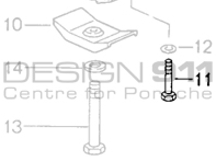 Gearbox Support Bearing Bracket Hexagon-Head Bolt Washer. Porsche 993 C4 / 993 C4S / 993 Turbo MANUAL - 90007507309