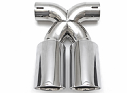 Exhaust Tail Pipe Polished Chrome. Porsche 981 Boxster / 981C Cayman - 98111126100, 98111136100, 98111136160, 981111361600, 98111136161, 98111196100, 98111196101