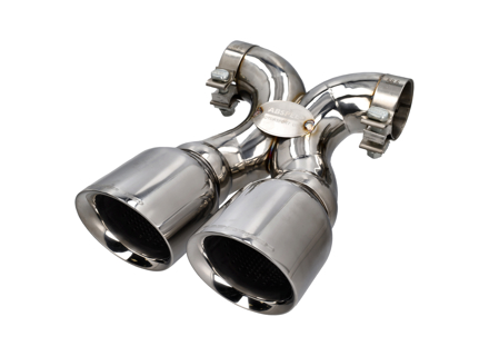 Exhaust Tail Pipe Polished Chrome. Porsche 981 Boxster / 981C Cayman - 98111126100, 98111136100, 98111136160, 981111361600, 98111136161, 98111196100, 98111196101