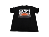 Design 911 T-Shirt - Black / Grey with Left-Chest Logo & Large Rear Graphic Design 911 T-Shirt - Black / Grey with Left-Chest Logo & Large Rear Graphic