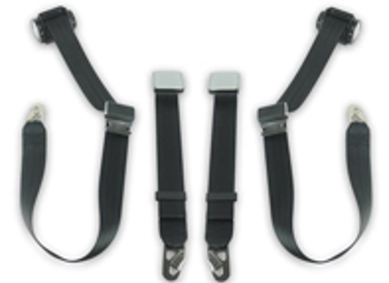 Seat belts front retractable 3-point inertia reel. Porsche 356 1962-65 - 911 - SA-5051 Seat belts front retractable 3-point inertia reel. Porsche 356 1962-65 - 911 - SA-5051