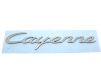 CAYENNE - MATT Chrome rear badge for Porsche 958 Cayenne MKIII - 958559675000C1 CAYENNE - MATT Chrome rear badge for Porsche 958 Cayenne MKIII - 958559675000C1