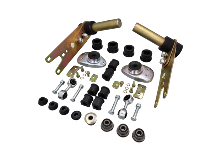 Suspension rebuild kit using standard shore bushes. Porsche 911 turbo 1989 G50 - 91134101800, 91134388100, 90133105900, 477411313B, 477411313N, 93033307100, 93033307101, 93033307200, 93033307201, 91134190100, 93034190101, 93034190201, 91133300902, 91133300906, 91133352100, 91150193300, 91150193400, 99952310301, 90006706302, 90006706303, N0101563, PCG01015630, 90008203502, 90091004602, 99908443909, 99908444509, 99908444501