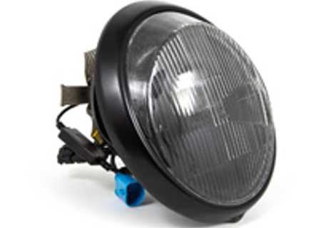 RHD LED Headlamp conversion kit with chrome reflector and H4 lenses. Porsche 911 / 964 - 91163111200, 90163110101, 91163111202