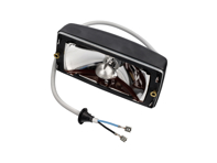 Fog lamp unit Front, without glass. Porsche 911 1984-89 - 91163120300, 91163120400, PCG631205N