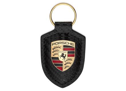 Porsche Crest Key Ring – 25Y Porsche Carrera GT, Black. - WAP0500620T0WS