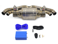 Exhaust sport valvetronic silencer in Titanium for Porsche 992 Carrera and Turbo - Designtek - 992251052A, 992298019, 992251053A, 992298019A Exhaust sport valvetronic silencer in Titanium for Porsche 992 Carrera and Turbo - Designtek - 992251052A, 992298019, 992251053A, 992298019A
