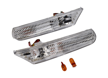 Side repeaters crystal, Clear. Porsche 996 / Boxster 986 - 99663103301, 99663103401, 99663104301, 99663104302, 99663104401, 99663104402, 99663104403, 99663104303