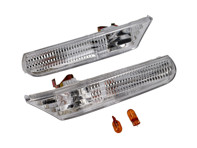 Side repeaters crystal, Clear. Porsche 996 / Boxster 986 Side repeaters crystal, Clear. Porsche 996 / Boxster 986
