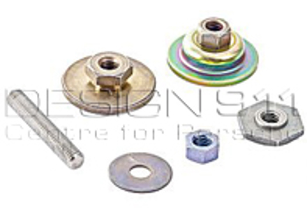 Headlamp bracket fastening part. Porsche 996 2002>> - 99663107800, 99663107801