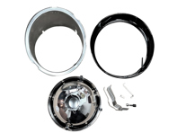 Kit de phares, kit séparé, avec bordure noire, sans verre. Voitures Porsche 911 69-83 LHD (Left hand drive) - 91163111300